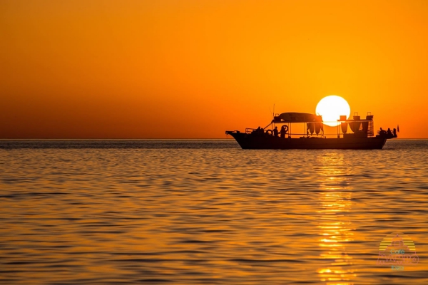 Atardecer en el mar